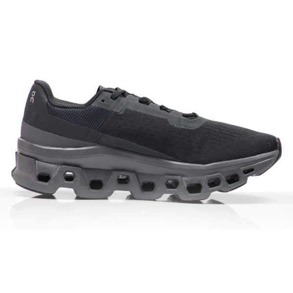 On CloudMonster Women's Running Shoe - Black/Magnet - Image 2