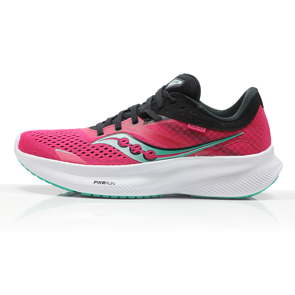 Saucony Ride 16 Women's Running Shoe - Rose/Black | The Running Outlet