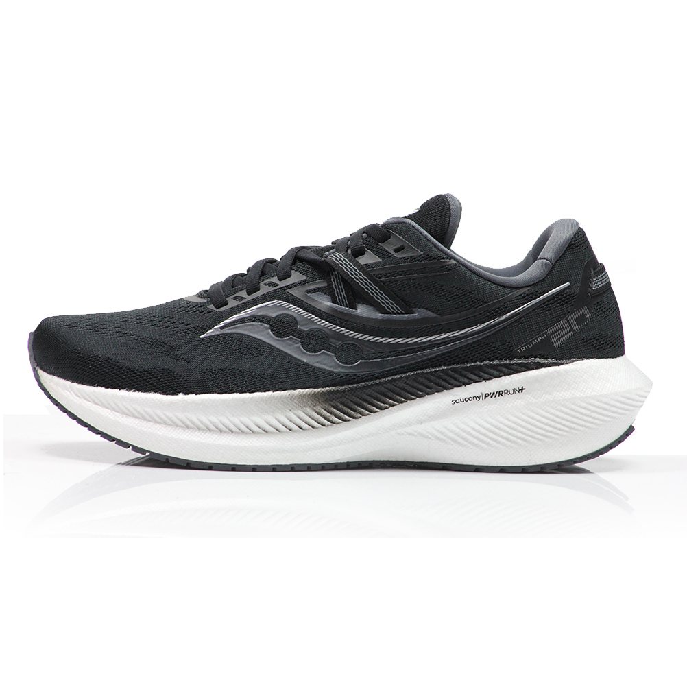 Saucony Triumph 20 Men's Running Shoe - Black/White | The Running Outlet