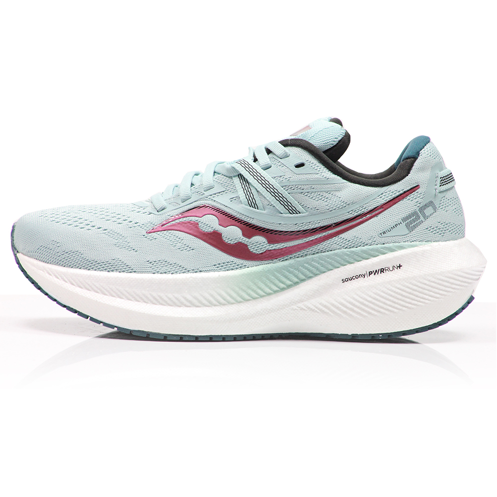 Saucony Triumph 20 Women's Running Shoe - Mineral/Berry | The Running Outlet