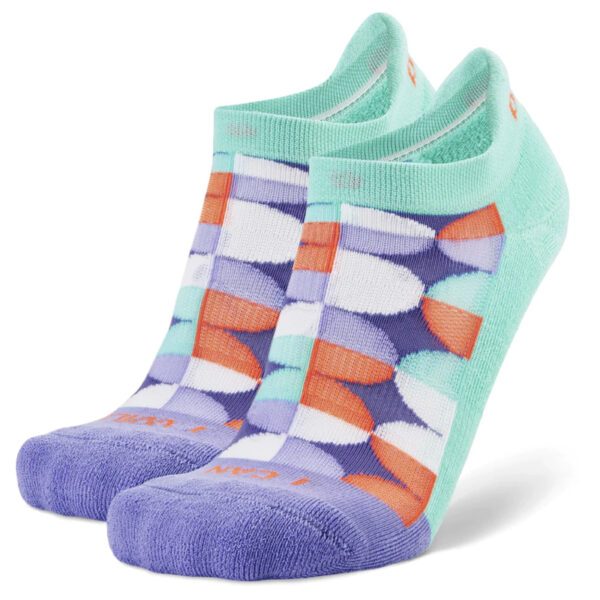 Balega Grit & Grace I Can I Will No-Show Running Sock - Aqua