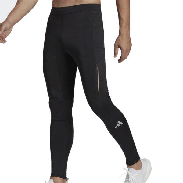 Adidas Own The Run Men's Long Running Tight - Black - Image 2