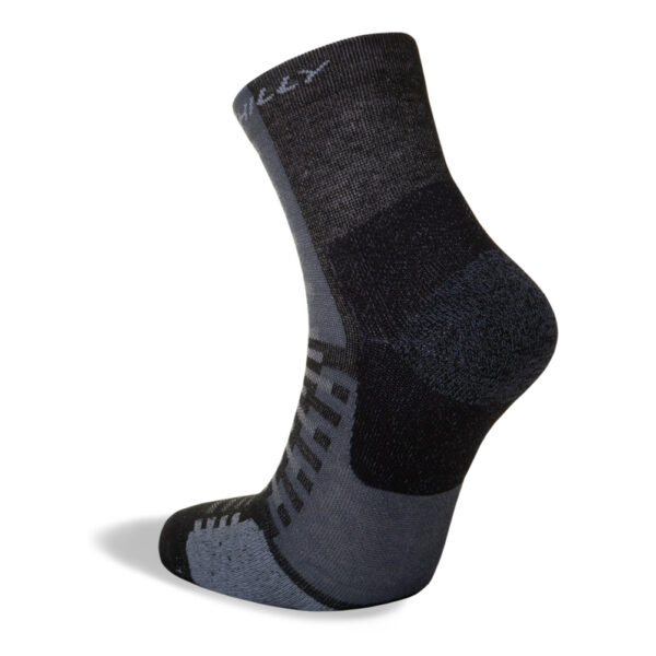 Hilly Active Anklet Running Sock - Black/Grey - Image 3