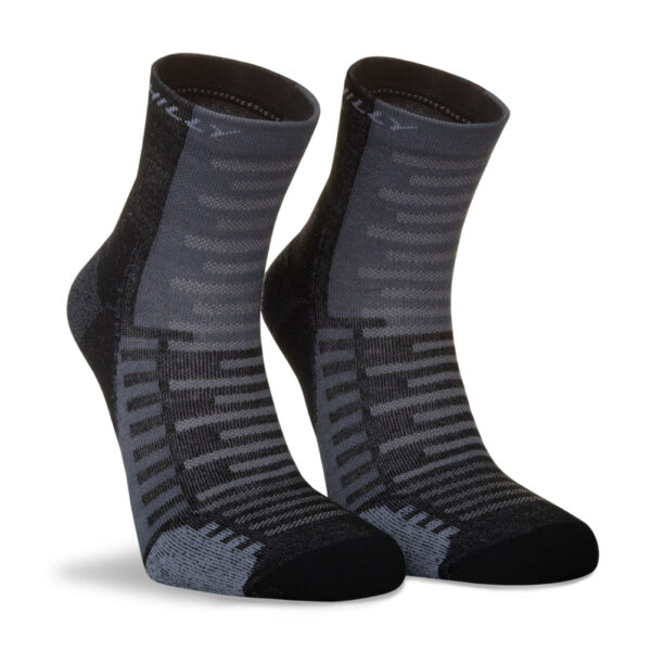 Hilly Active Anklet Running Sock - Black/Grey - Image 2