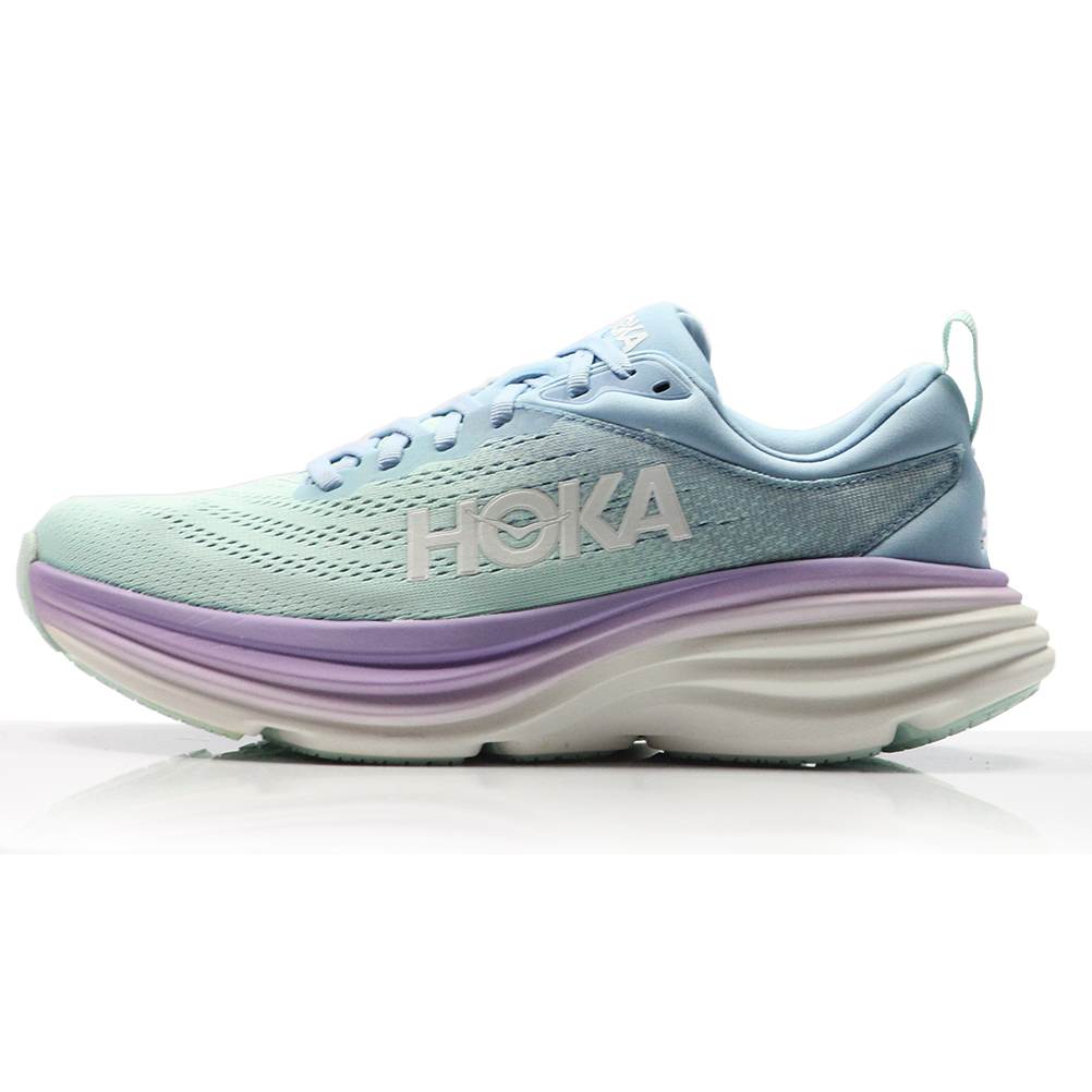 Hoka One One Bondi 8 Women's Running Shoe - Airy Blue/Sunlit Ocean ...