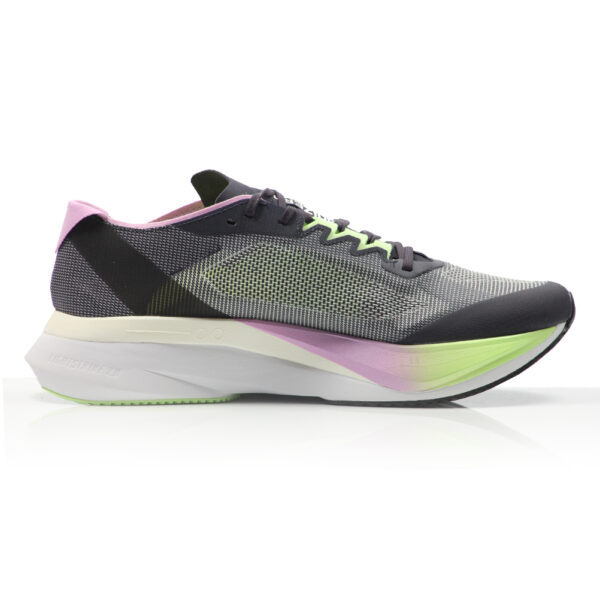 adidas Adizero Boston 12 Men's Running Shoe - Aurora Black/Zero Met/Green Spark - Image 2