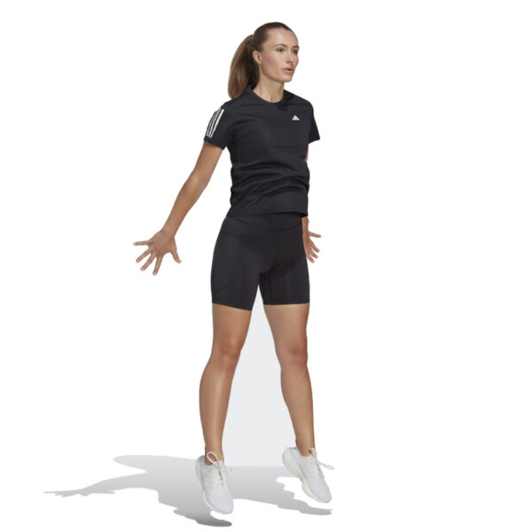 adidas Own The Run Short Sleeve Women's Running Tee black model