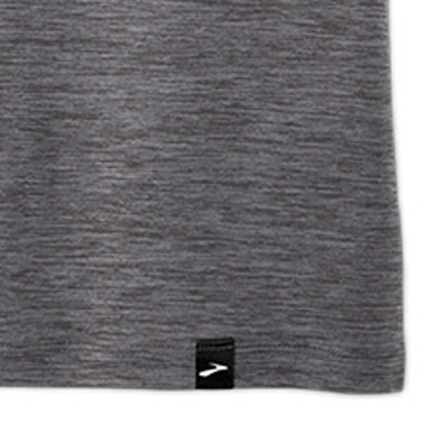 Brooks Luxe Short Sleeve Men's Running Tee - Charcoal - Image 4