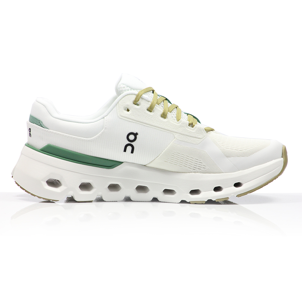 On Cloudrunner 2 Men's Running Shoe - Undyed/Green | The On Cloudrunner 2 Men's Running Shoe - Undyed/Green | The