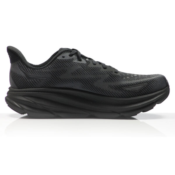 Hoka One One Clifton 9 Men's Running Shoe black back