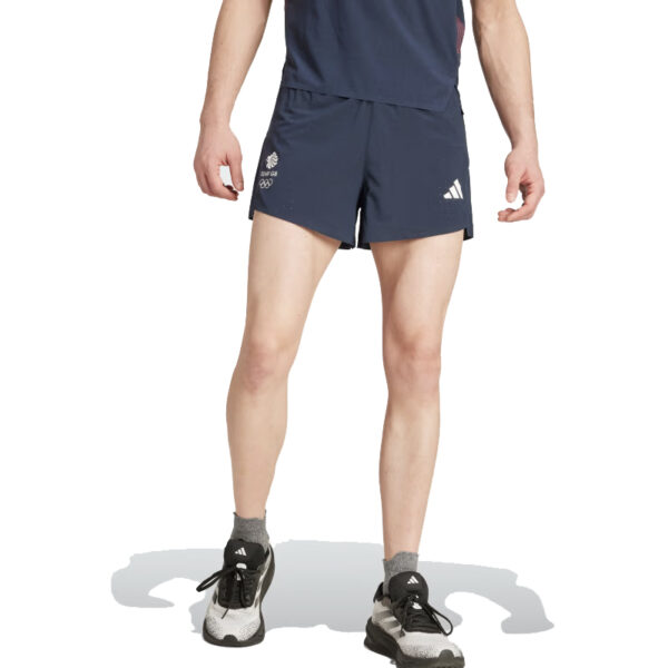 adidas Adizero Team GB Men's Split Running Short - Legend Ink - Image 5