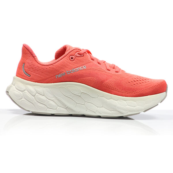 New Balance Fresh Foam More v4 Women's Running Shoe - Gulf Red/Sea Salt/Silver Metallic - Image 2