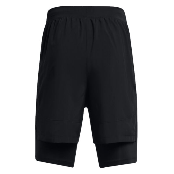 Under Armour Launch 7 Inch 2in1 Men's Running Short - Black/Black/Reflective - Image 3