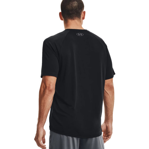 Under Armour Tech 2.0 Short Sleeve Men's Running Top - Black/Graphite - Image 3