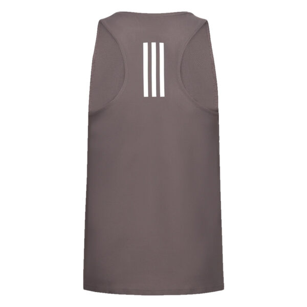 adidas Own the Run Men's Running Tank - Charcoal - Image 2