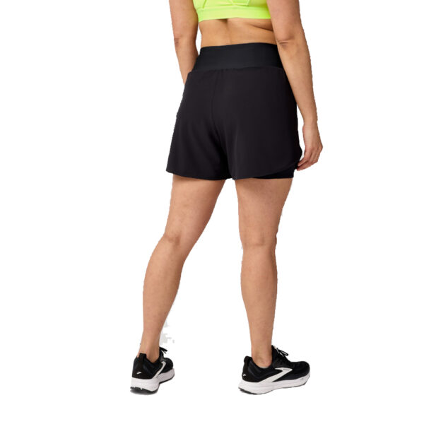 Brooks Chaser 5 inch 2in1 Women's Running Short - Black - Image 3