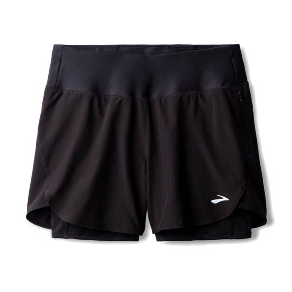 Brooks Chaser 5 inch 2in1 Women's Running Short - Black