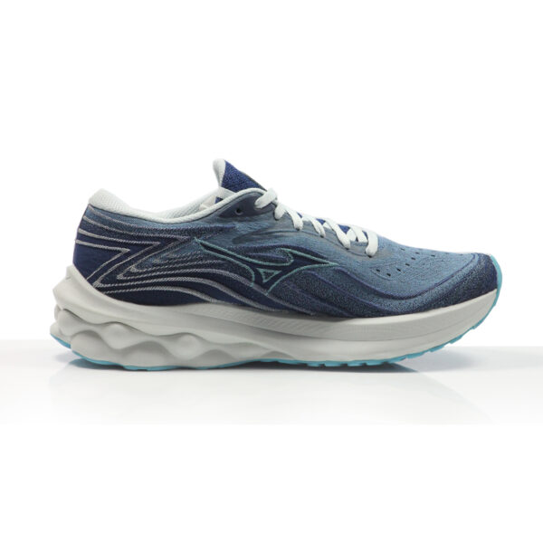 Mizuno Wave Skyrise 5 Women's Running Shoe - Parisian Blue/River Blue/Estate - Image 2
