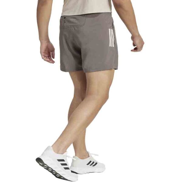 Adidas Own The Run 3 Stripes 5 Inch Men's Running Short - Charcoal - Image 3