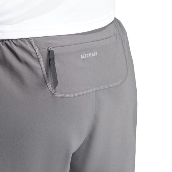 Adidas Own The Run 3 Stripes 7 Inch Men's Running Short - Grey/Six - Image 4