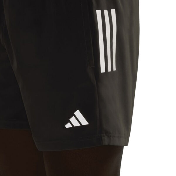 Adidas Own The Run 3 Stripes 7 Inch Men's Running Short - Grey/Six - Image 6
