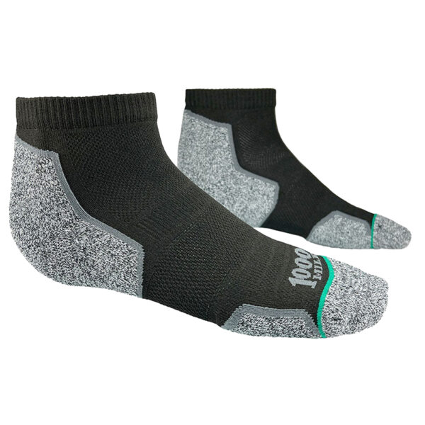 1000 Mile(M) Rep ANK Twin Pack Socks BLK
