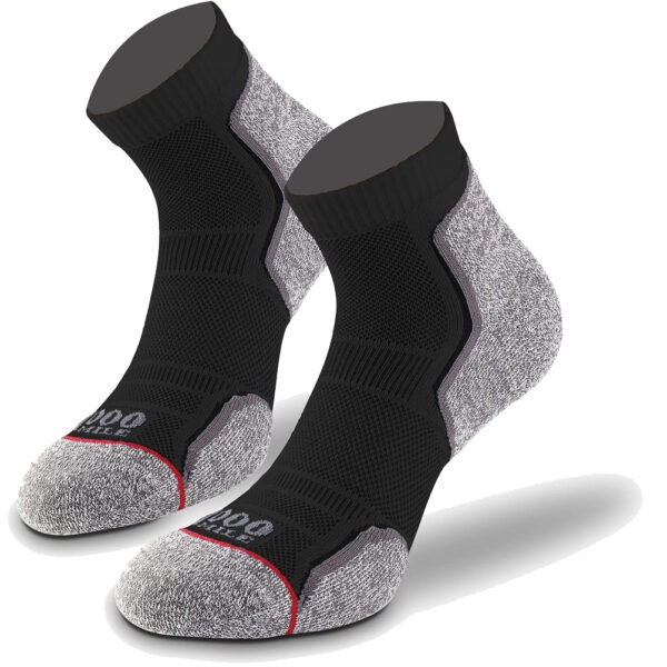 1000 Mile(W) Rep ANK Twin Pack Socks BLK