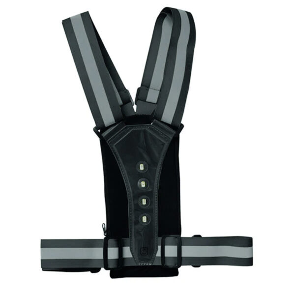 Ultimate Performance Stile Reflective LED Run Vest & Phone Carrier - Black/Reflective - Image 3