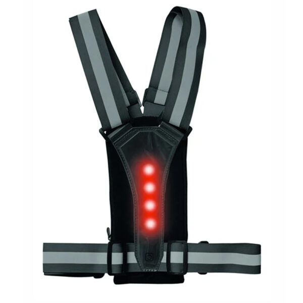 Ultimate Performance Stile Reflective LED Run Vest & Phone Carrier - Black/Reflective