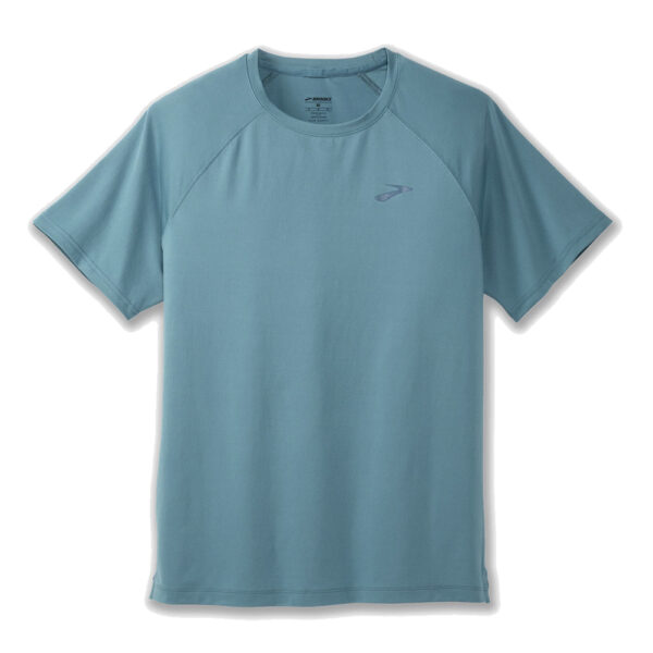Brooks Atmosphere 2.0 Short Sleeve Men's Running Tee blue flat