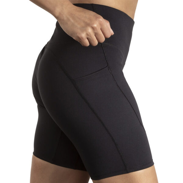 Brooks Spark 8inch Women's Running Short Tight - Black - Image 3