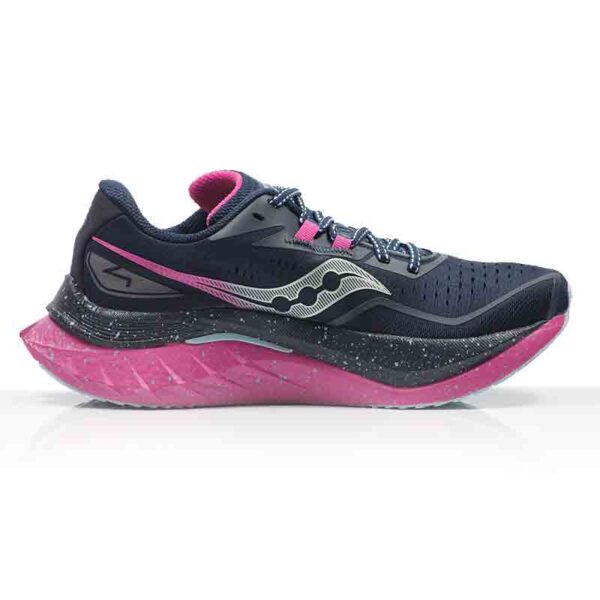 Saucony Endorphin Speed 4 Women's Running Shoe - Navy/Fuchsia - Image 2