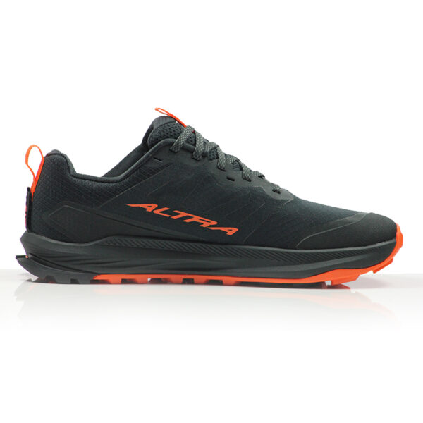 Altra Lone Peak 9+ Men's Trail Shoe - Black/Orange - Image 2