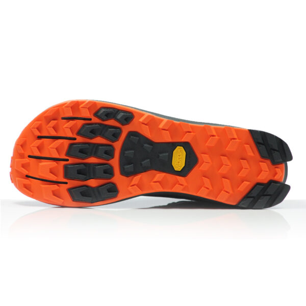 Altra Lone Peak 9+ Men's Trail Shoe - Black/Orange - Image 3