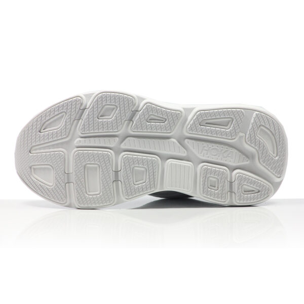 Hoka One One Bondi 9 Women's Wide Fit Running Shoe - Cosmic Grey/White - Image 3