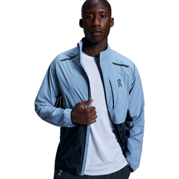 On Running Weather Men's Running Jacket - Chambray/Midnight - Image 7