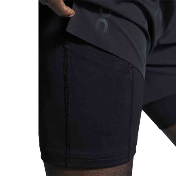 On Running Performance 5inch 2in1 Men's Running Short - Black - Image 5