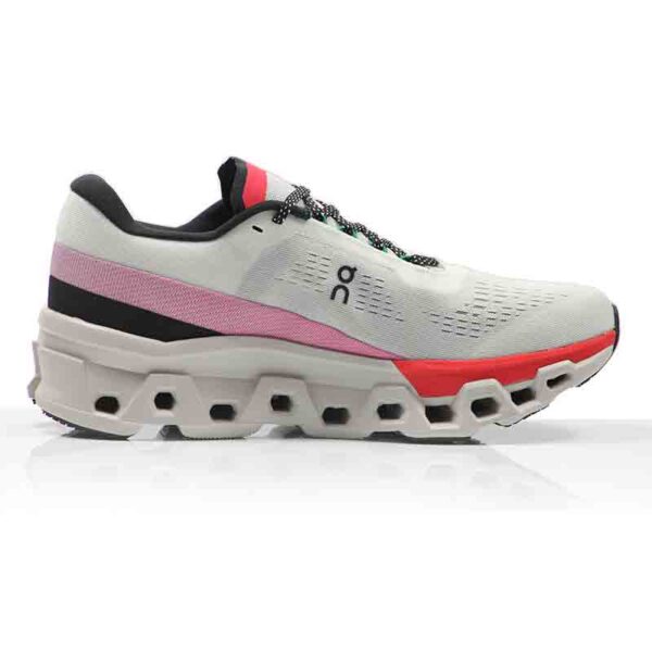 On CloudMonster 2 Women's Running Shoe - Ivory/Red - Image 2