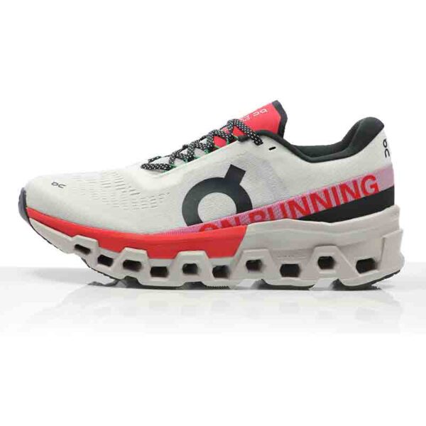 On CloudMonster 2 Women's Running Shoe - Ivory/Red