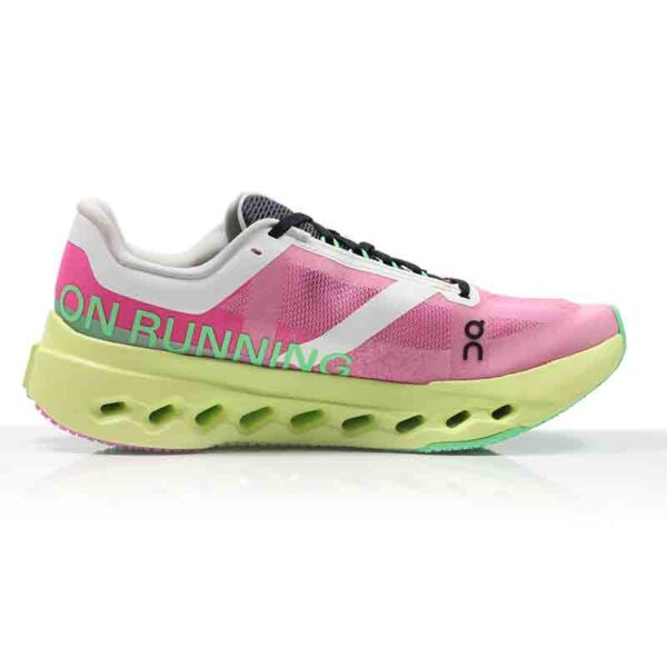 On Cloudsurfer Next Women's Running Shoe - Pink/Limelight - Image 2