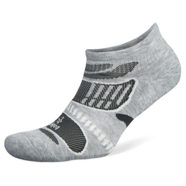 Balega Ultralight No Show Running Sock - Grey/White