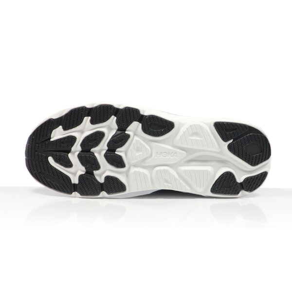 Hoka One One Clifton 10 Women's Wide Fit Running Shoe - Black/White - Image 3