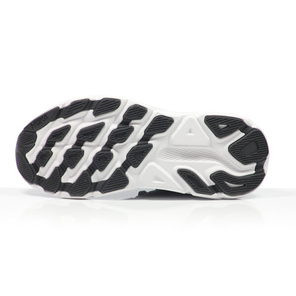 Hoka One One Clifton 9 Junior Running Shoe - Black/White - Image 3