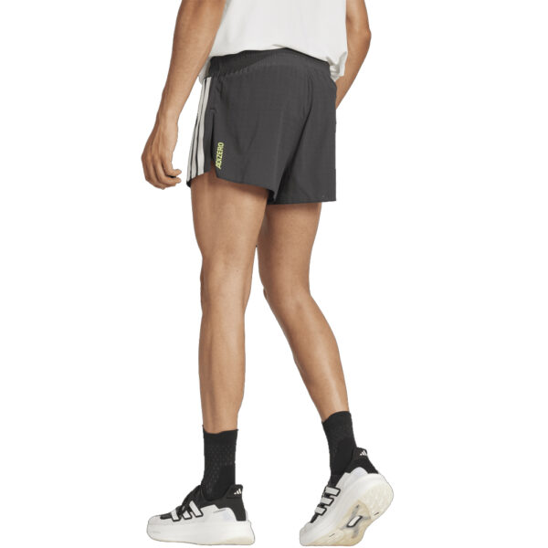 adidas Adizero Men's Split Running Short - Black/White - Image 3