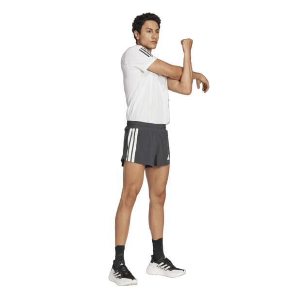adidas Adizero Men's Split Running Short - Black/White - Image 2