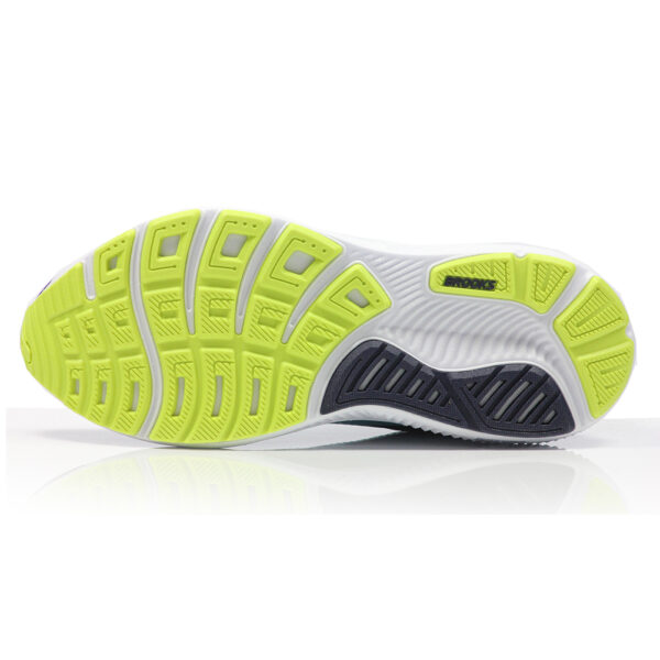 Brooks Ghost 17 Men's 2E Wide Fit Running Shoe - Peacoat/Lime/Blue - Image 3