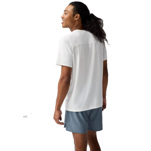 Brooks Atmosphere 3.0 Short Sleeve Men's Running Tee - White/Shadow Stripe - Image 2