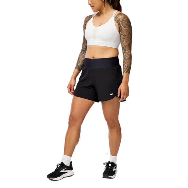 Brooks Chaser 5 inch Women's Running Short - Black - Image 2