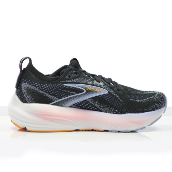 Brooks Glycerin 22 Women's Running Shoe - Black/Blue Heron/Orange - Image 3