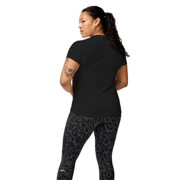 Brooks Sprint Free 3.0 Short Sleeve Women's Running Tee - Black/Black - Image 3